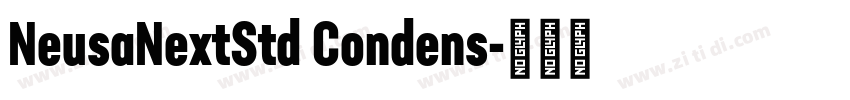 NeusaNextStd Condens字体转换